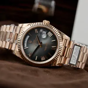 Rolex Day-Date RG Plated Ombre Grey Dial 40mm Super Clone