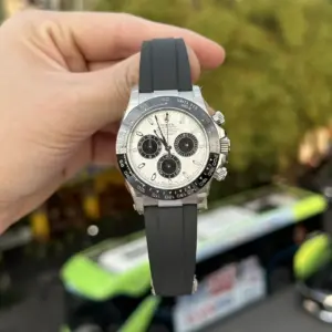 Rolex Daytona 904L Steel Meteorite Dial 40mm Oysterflex Super Clone