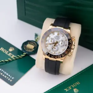 Rolex Daytona RG Plated MOP Dial With Diamonds 40mm Oysterflex Super Clone