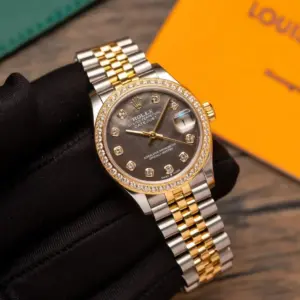 Rolex Datejust 278273 SS/YG Plated Dark MOP Dial Bezel Diamonds 31mm Jub AAA Replica