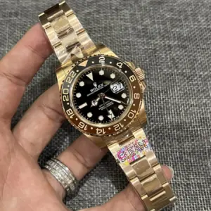 Rolex GMT-Master II 126715CHNR Root Beer YG Plated Black Dial 40mm Oyster Super Clone
