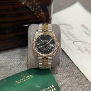 Rolex Datejust 126231 SS/RG Plated Wimbledon Grey Dial 36mm Jub Super Clone