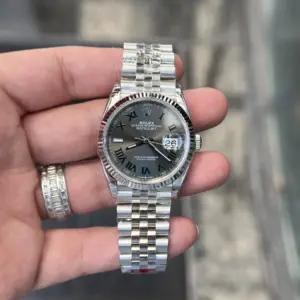 Rolex Datejust 126234 904L Steel Wimbledon Grey Dial 36mm Jub Super Clone