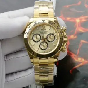 Rolex Daytona 126508 YG Plated Champagne Dial 40mm Oyster Super Clone