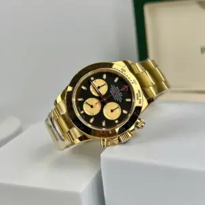 Rolex Daytona YG Plated Black Dial 40mm Oyster Super Clone