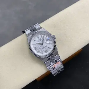 Rolex Land-Dweller 127234 904L Steel White Honeycomb-Motif Dial 36mm Super Clone