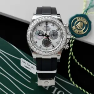 Rolex Daytona 904L Steel MOP Dial With Diamonds 40mm Oysterflex Super Clone