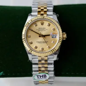 Rolex Datejust 278273 SS/YG Plated Champagne Dial CZ Diamonds 31mm Jub THBF Replica