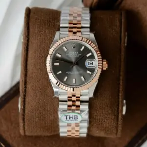 Rolex Datejust SS/RG Plated Grey Dial 31mm Jub THBF Replica