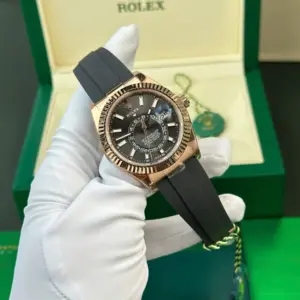 Rolex Sky-Dweller RG Plated Grey Dial 42mm Oysterflex Super Clone