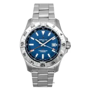 Breitling Avenger GMT Stainless Steel Blue Dial Automatic Diver’s A32320101C1A1 300M Men’s Watch