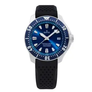 Ratio FreeDiver X Ocean Blue With Blue Ceramic Inlay Automatic RTX003 200M Men’s Watch
