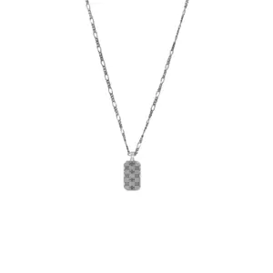 Honey bee engraved necklace with pure silver material