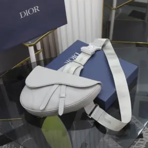 Dior Men’s Saddle Crossbody Bag Grey