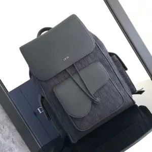 Saddle Backpack Oblique Print