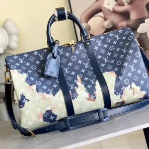 Keepall Bandoulière 50 travel bag with Taurillon Monogram leather
