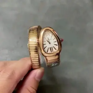 Serpenti series Snake-shaped wristwatch