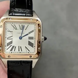 F1 factory Cartier Santos Dumont small size watch