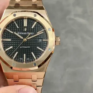 Audemars Piguet 15400 automatic watch, Steel case, CCMXX model, Three-piece design, Original structure, High-quality steel strap