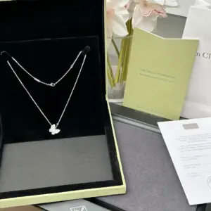 Butterfly diamond necklace