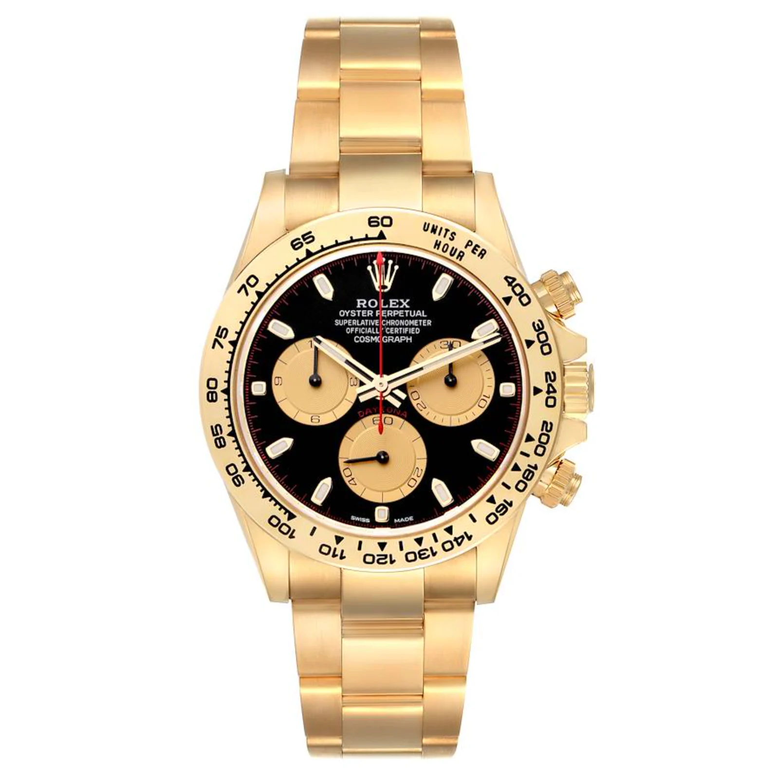 Rolex Daytona Cosmograph Black Dial Yellow Gold 40mm