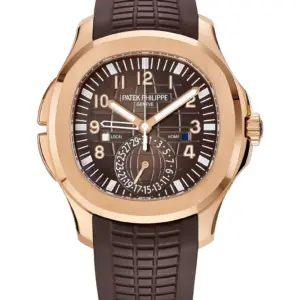 41mm Travel Time 18k Rose Gold Sunburst Brown Dial