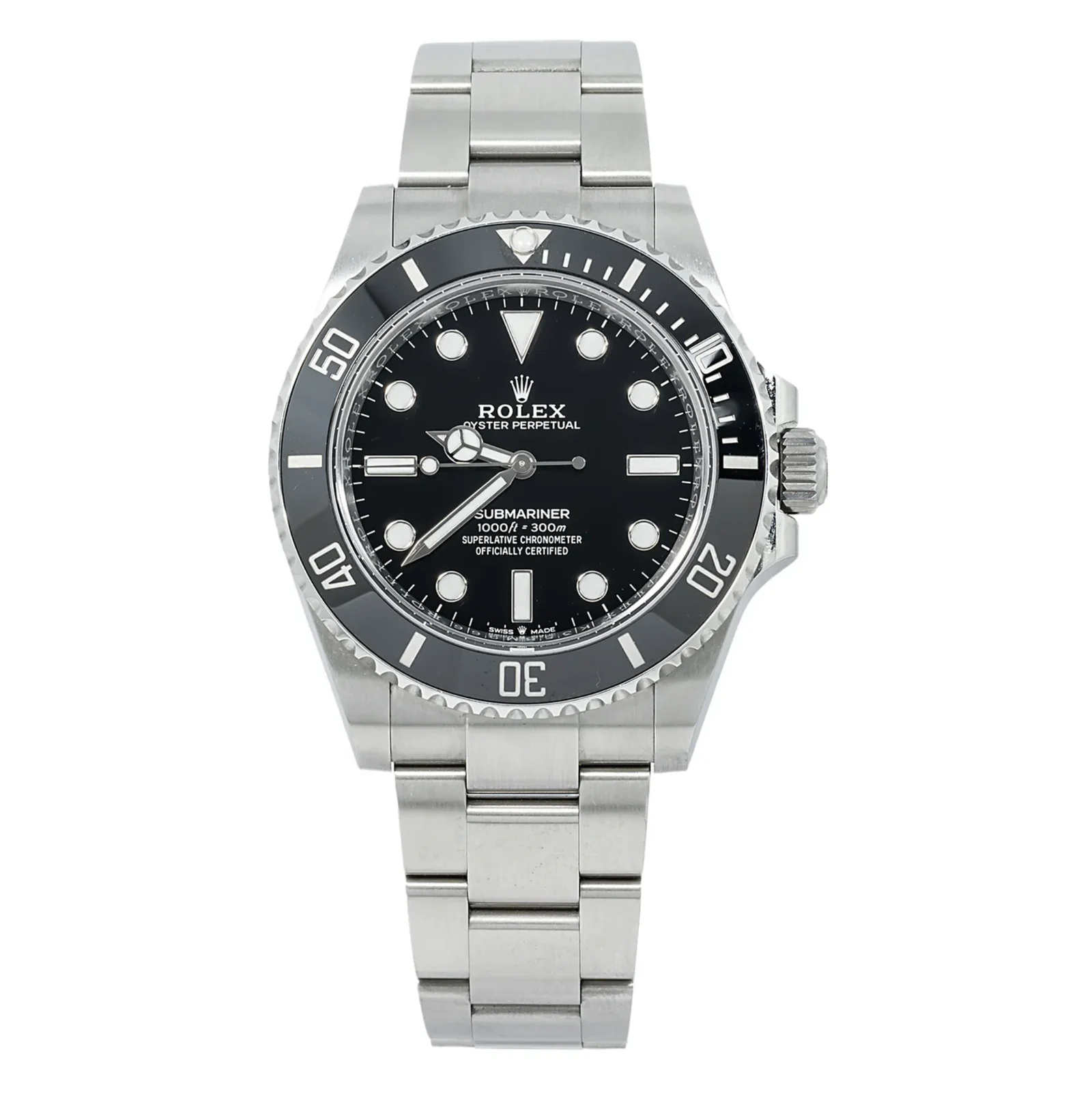 Rolex Submariner 124060 – 41mm No-Date Black Dial with Stainless Steel Oyster Bracelet