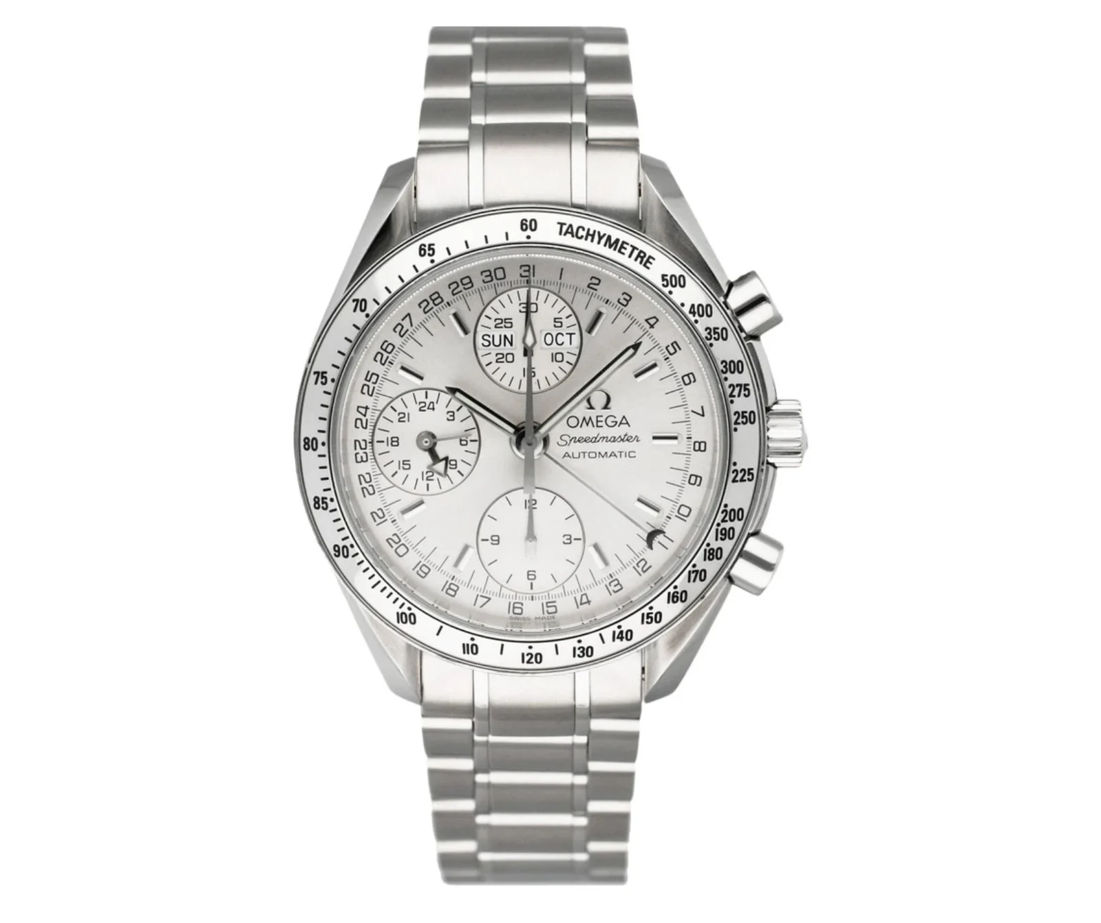 Omega Speedmaster 3523.30.00 – 39mm Silver Dial with Stainless Steel Bracelet