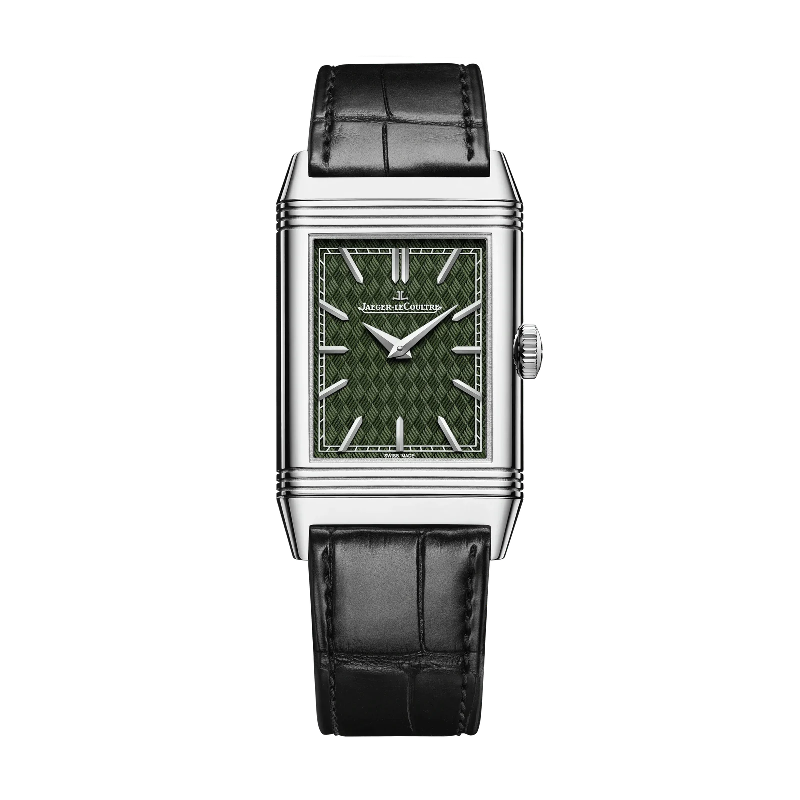 White Gold Reverso Tribute Enamel Men’s Watch Q39334S4