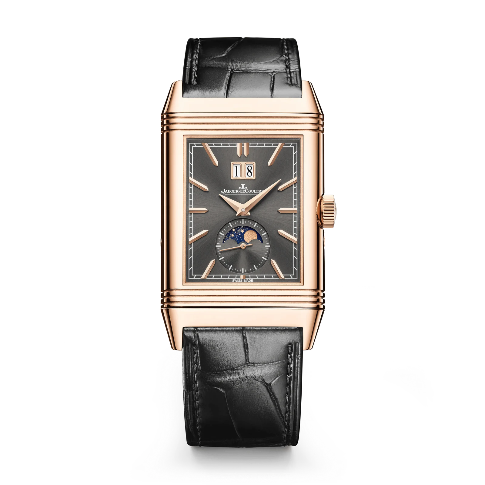 Pink Gold Reverso Tribute Nonantième Enamel Men’s Watch Q71125E1