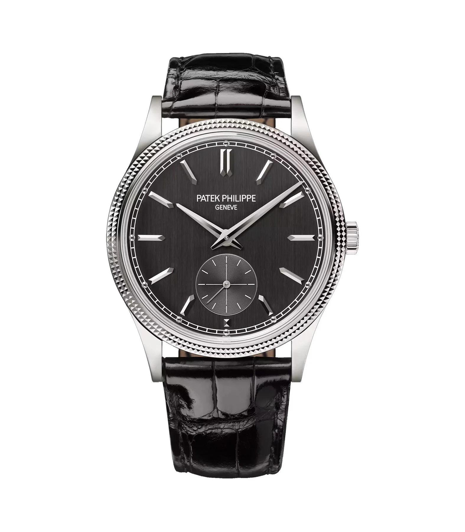 39mm 18k White Gold Charcoal Gray Dial Manual Wind