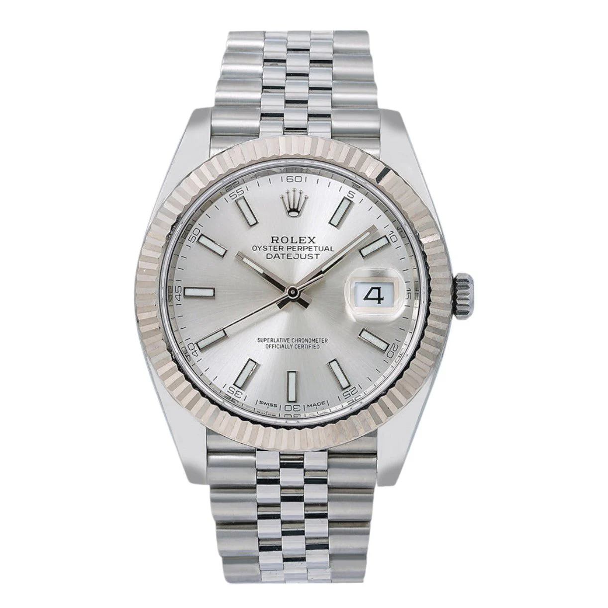 Rolex Datejust 126334 41mm Silver Dial With Stainless Steel Jubilee