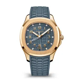 39mm Travel Time 18k Rose Gold Blue-Grey Dial Quartz