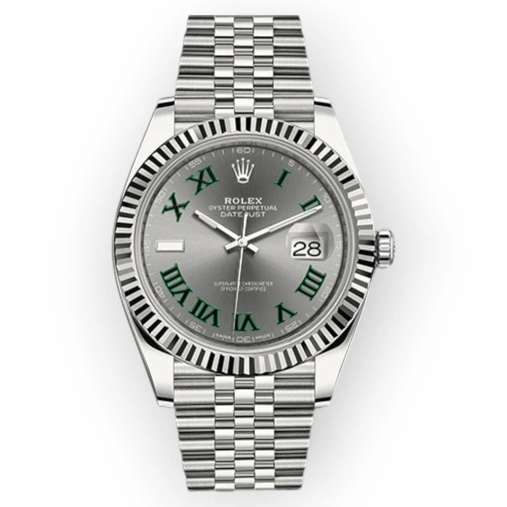 Rolex Datejust 126334 41mm Wimbledon Dial With Jubilee
