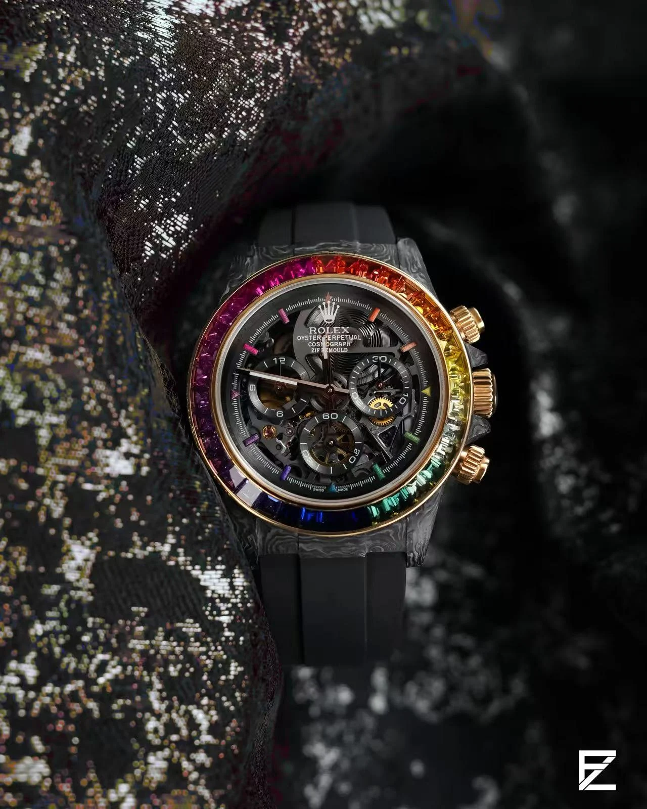 Rolex Daytona Model 1100700 Rainbow Bezel