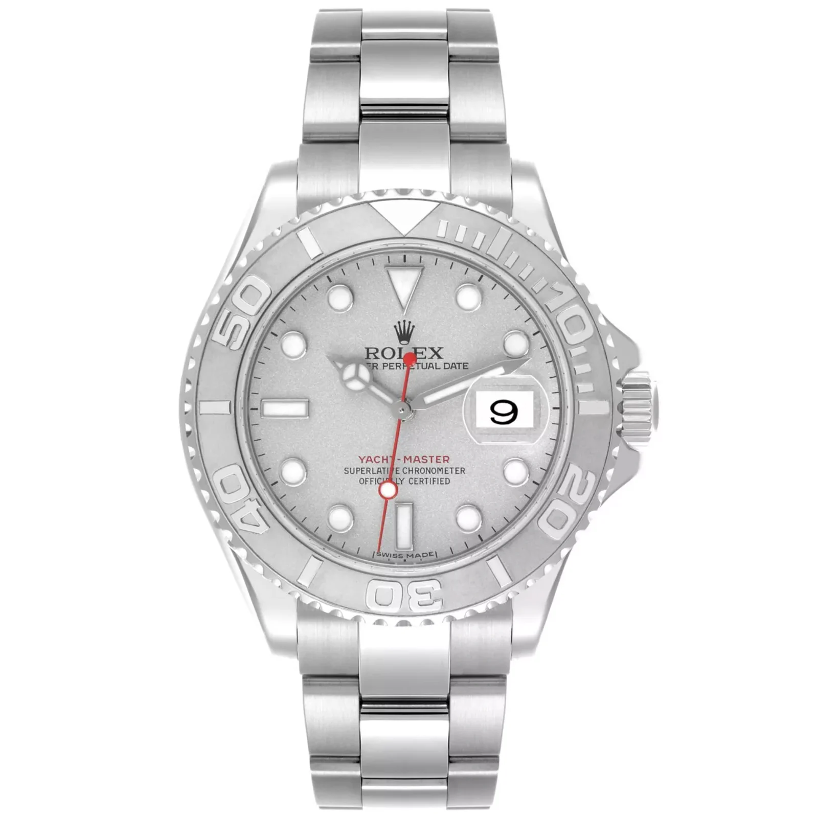 Rolex Yacht-Master 40mm – Platinum Bezel & Steel Case – Ref. 16622