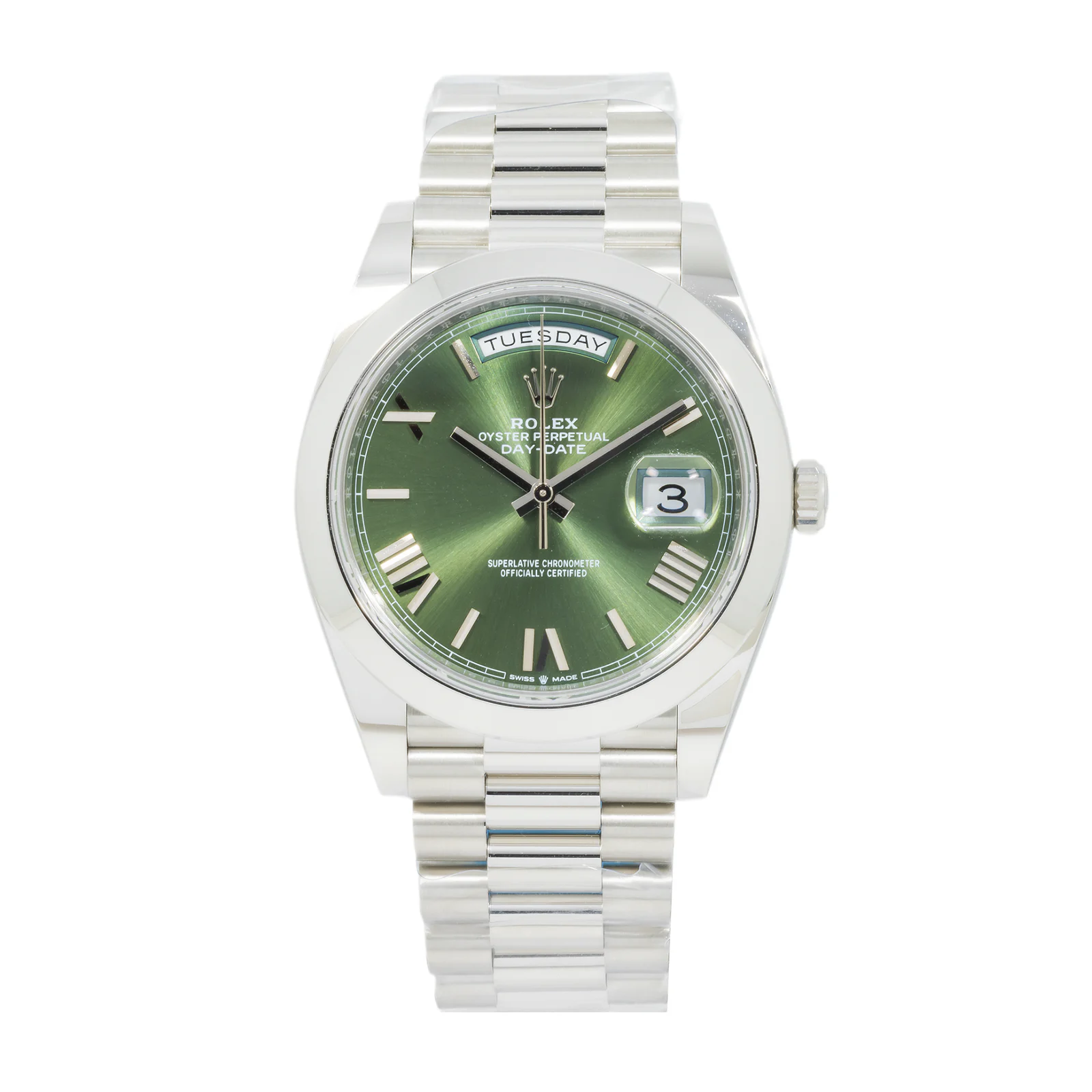 Rolex Platinum Day-Date 40mm 228206 with President Bracelet