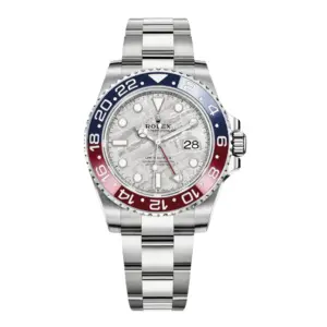 Rolex GMT-Master II – 18k White Gold with Meteorite Dial and Pepsi Bezel Ref. 126719BLRO