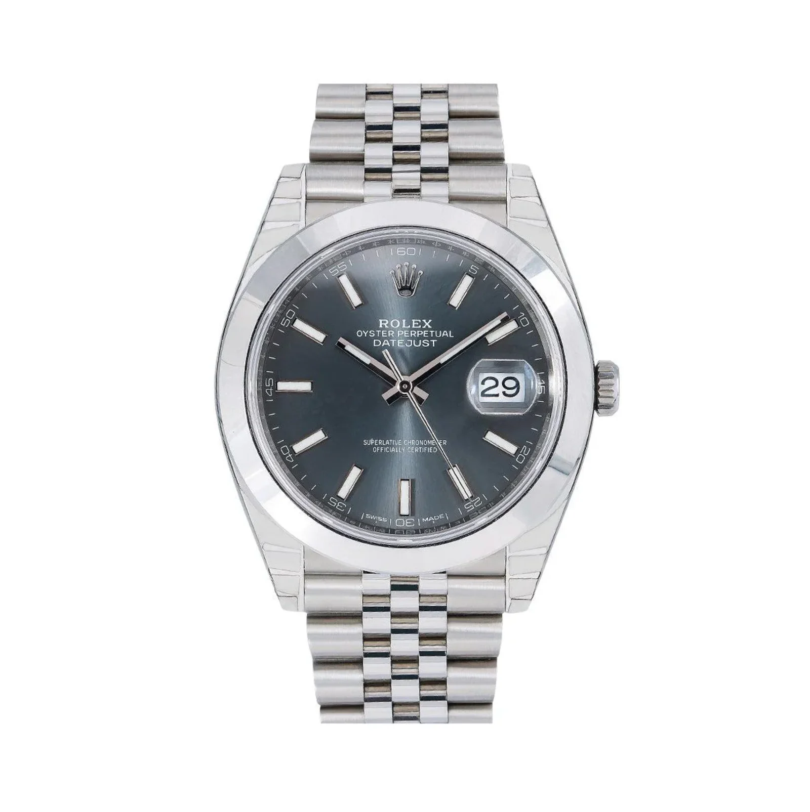 Rolex Datejust 41 – Stainless Steel with Dark Rhodium Dial and Jubilee Bracelet Ref. 126300