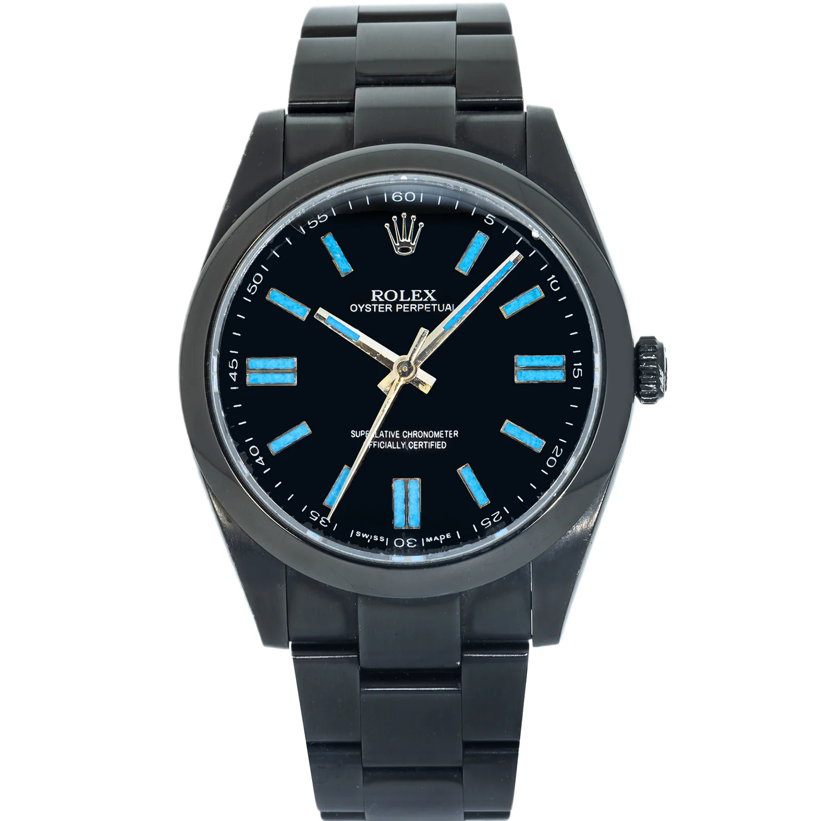 Rolex Stainless Steel Oyster Perpetual 41mm, 124300 Custom PVD Finish and Oyster Bracelet