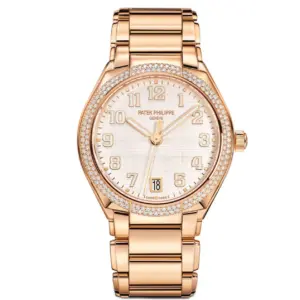 36mm 18k Rose Gold Silver Dial Diamond Bezel Automatic