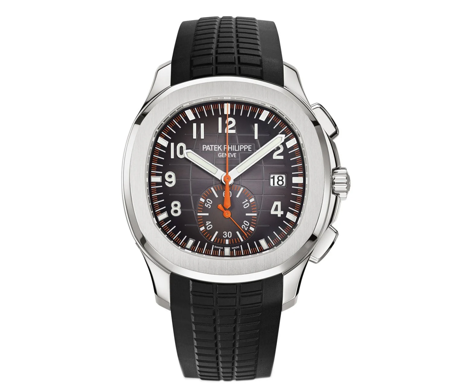 42mm Chronograph Stainless Steel Charcoal Dial