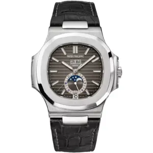 41mm Annual Calendar Moon Phase Steel Charcoal Dial