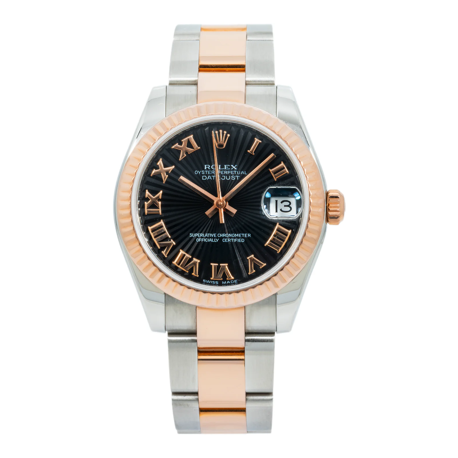 Rolex Stainless Steel & Everose Gold Datejust 178271  with Oyster Braclet