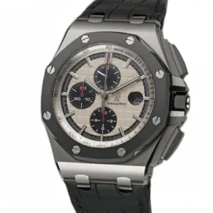 44mm Chrono Steel Ceramic Bezel Panda Unpolished