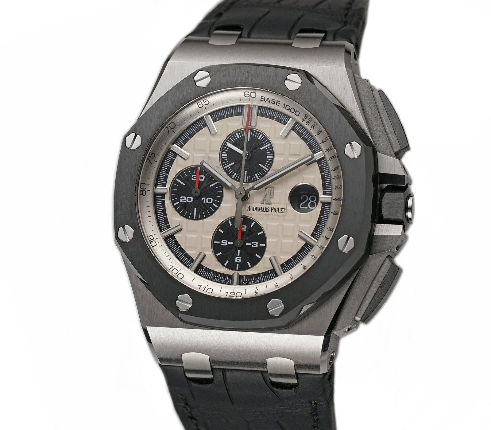 44mm Chrono Steel Ceramic Bezel Panda Unpolished