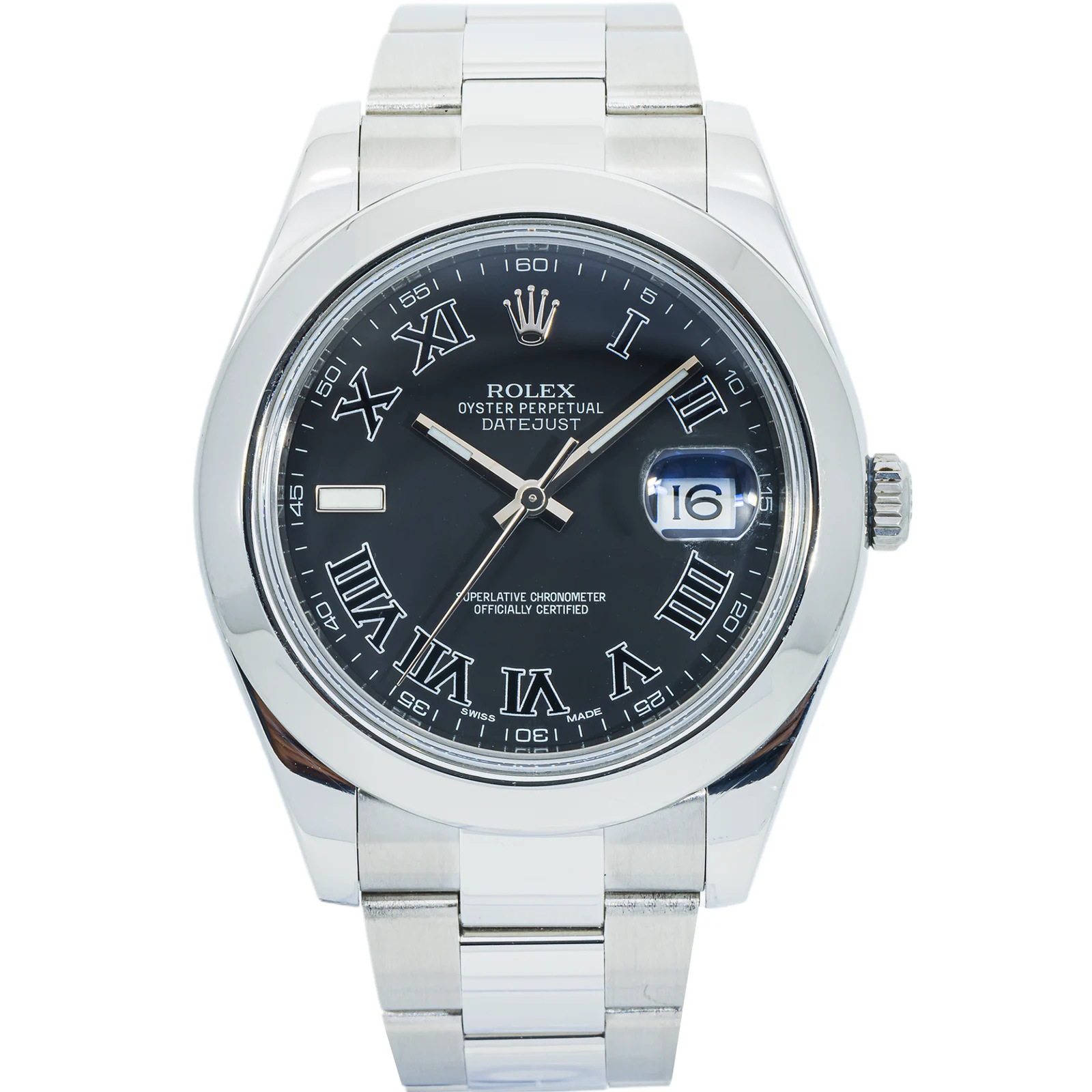 Rolex Datejust II 116300 – 41mm Stainless Steel, Smooth Bezel, Oyster Bracelet