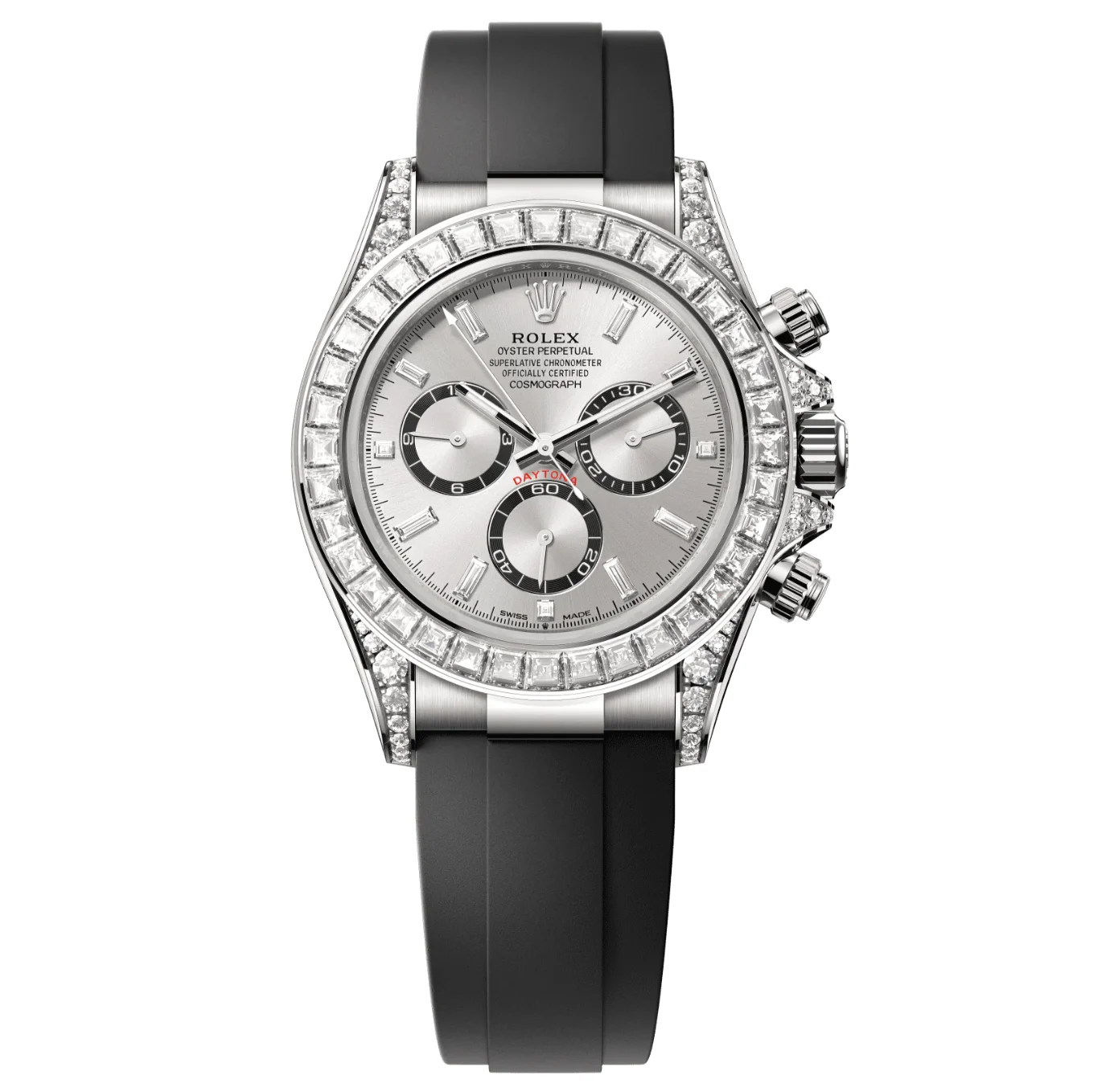 Rolex Cosmograph Daytona – 18k White Gold with Diamond Bezel Ref. 126539TBR-0002