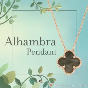 Single flower gray shell clover necklace