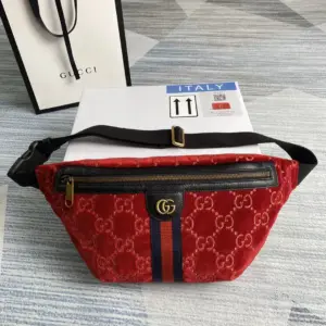 Gucci GG velvet waist bag